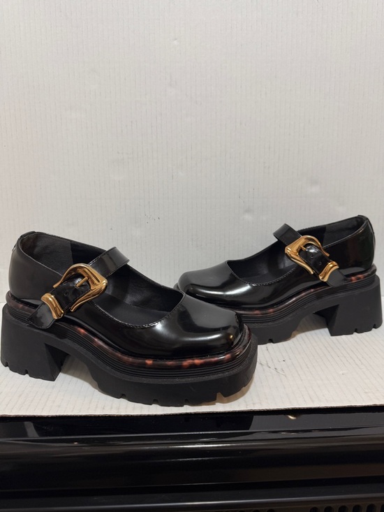 Circus Ny Shoes - Circus NY by Sam Edelman Nellie Mary Jane Black Loafers Lug Sole Platform Sz 7M